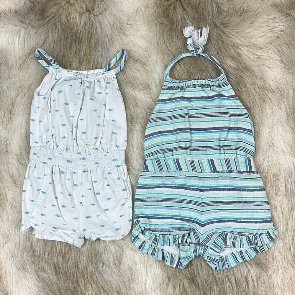 12 Month Cynthia Rowley Sleeveless Rompers